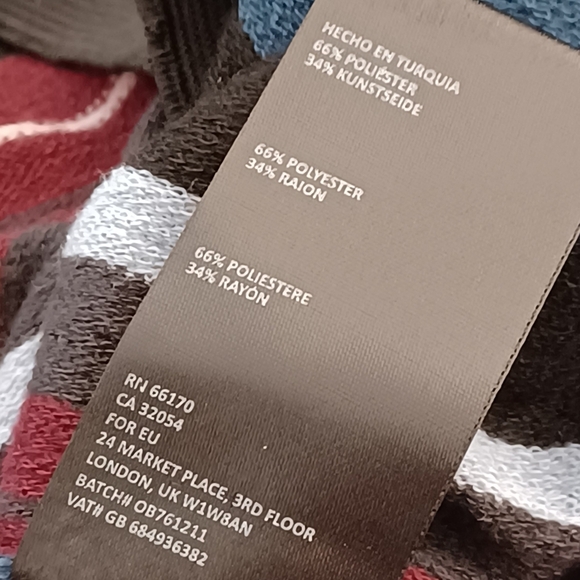 NWT Urban Outfitters Striped Sz S Wide Leg Cropped Pants - Picture 10 of 10